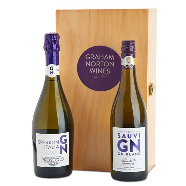 Wine Gifts Graham Norton Prosecco-sav-blanc-twin-box offer