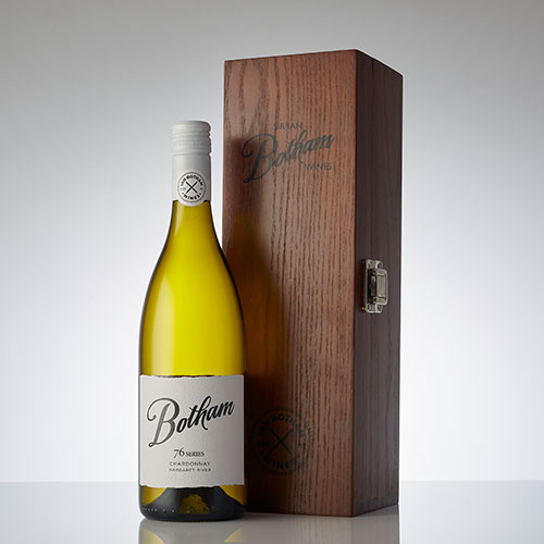 Botham 76 Series Chardonnay with a wooden box