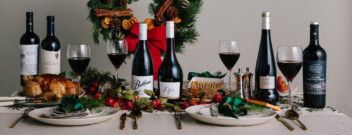 FREE Online Wine Delivery Botham Wine Christmas plates and food