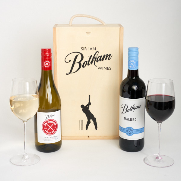 All Rounder & Botham Malbec in a gift box
