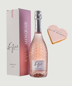Kylie Prosecco Rosé & Cookie gift set