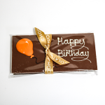 Happy Birthday Handmade Milk Chocolate Bar