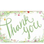 Floral Thank you note