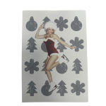 Kylie Minogue Christmas card - skates