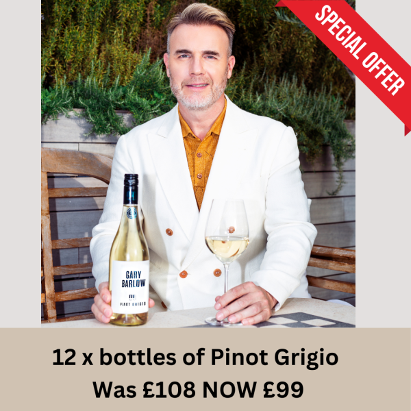 Gary Barlow Pinot Grigio Offer