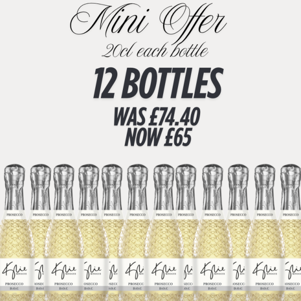 Kylie Minogue Mini Prosecco D.O.C-case